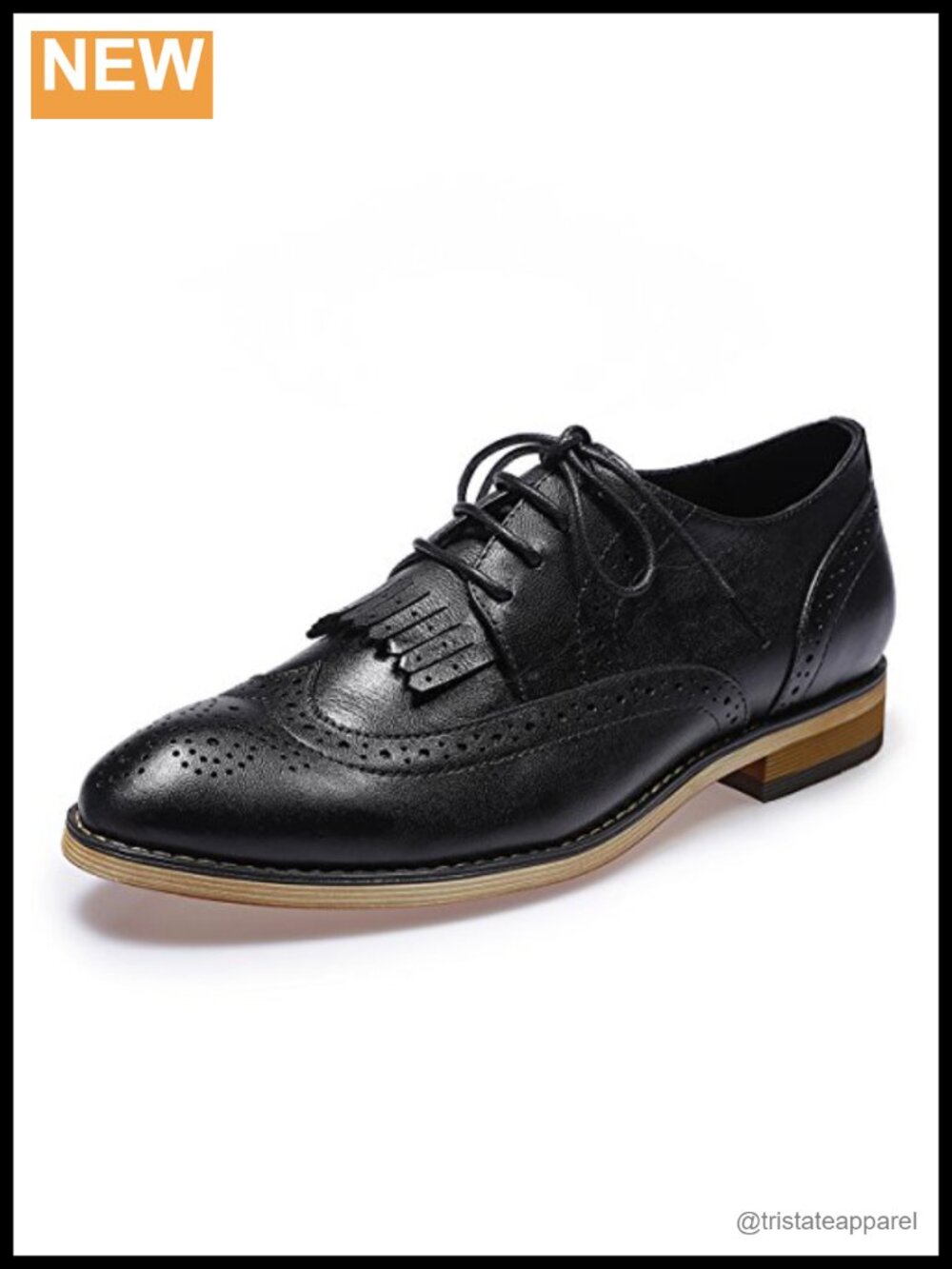Handcrafted Wingtip Oxford Brogue Lace Up Leather Shoes